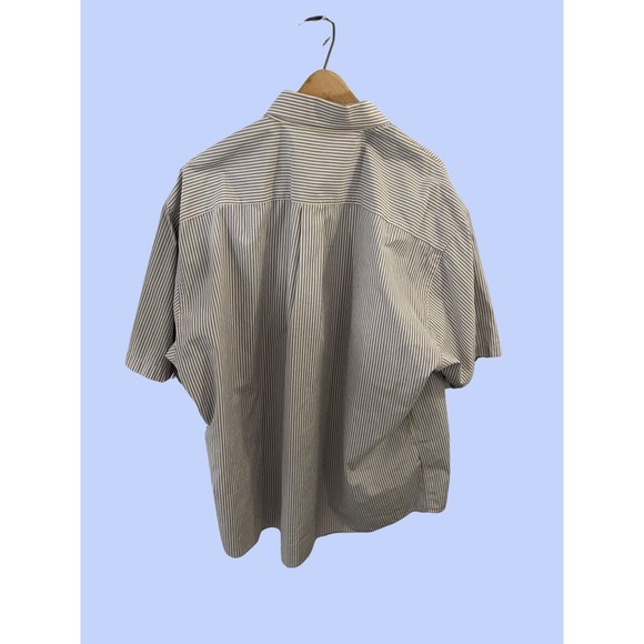 Gitman Bros Vintage Striped Button Down Shirt Short Sleeve Made In USA Size 2XL - Picture 3 of 4